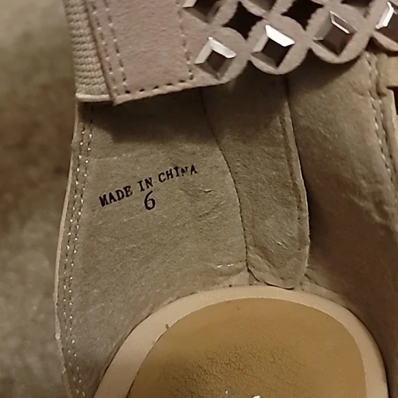 Yellow Box Wedge Sandals - Picture 7 of 8